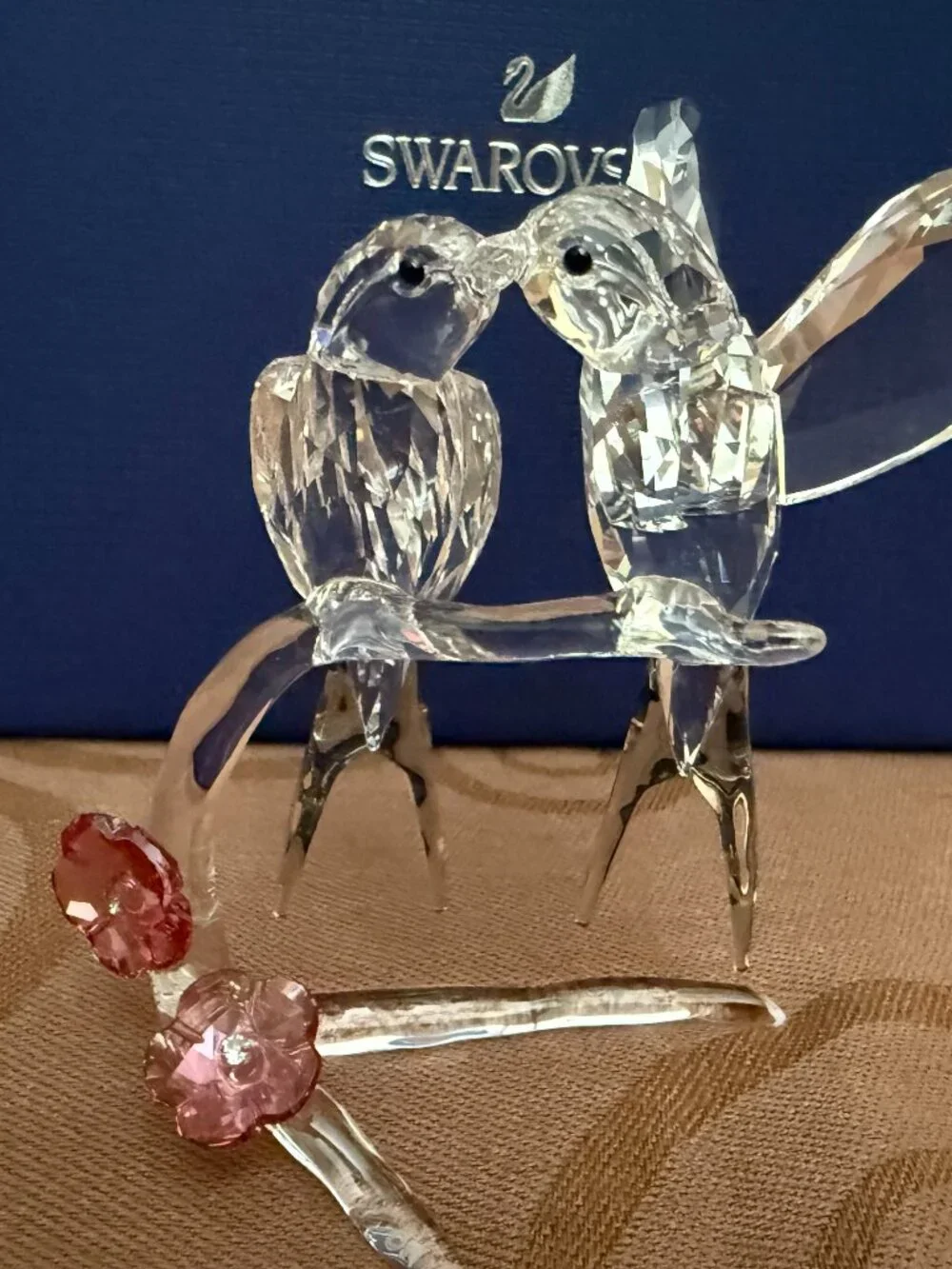Swarovski Swallows on Crystal Branch Figurine